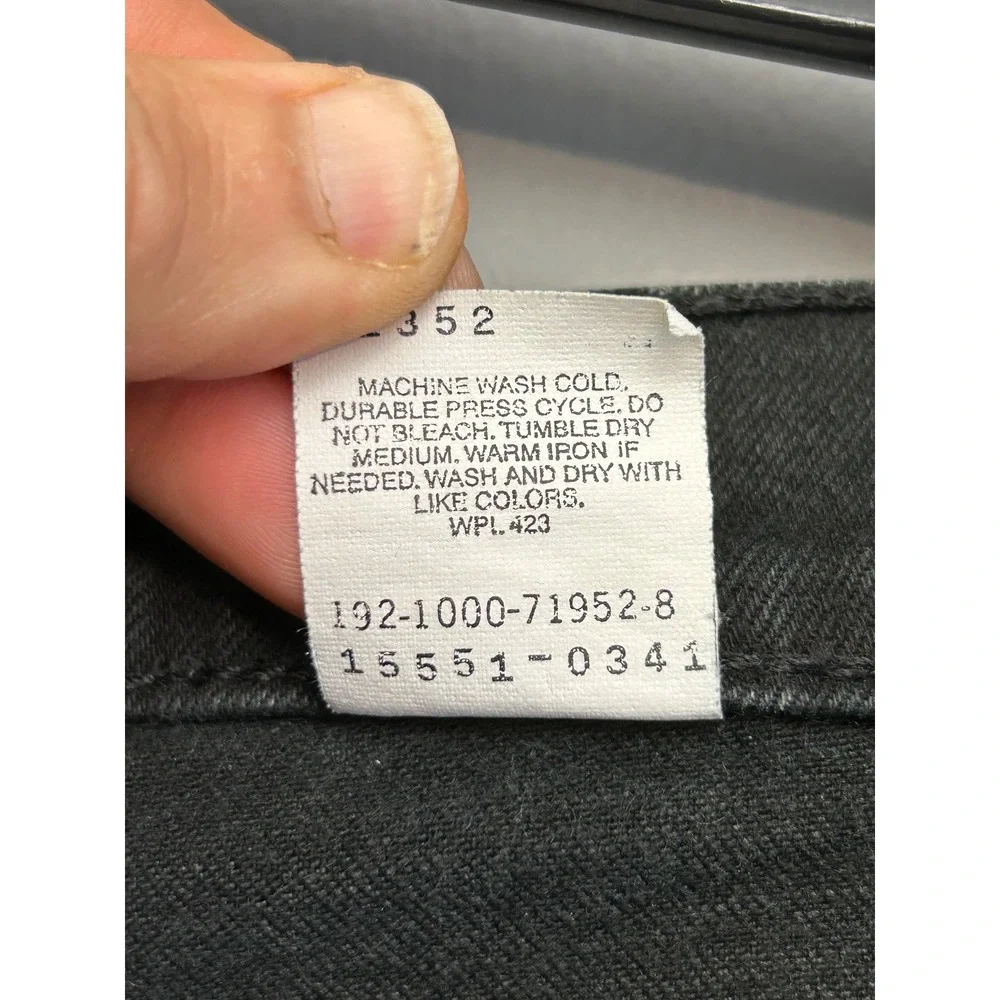 Levi's Jeans‎ Women 12 Reg Black 550 Relaxed Fit Tapered Leg High Rise Denim